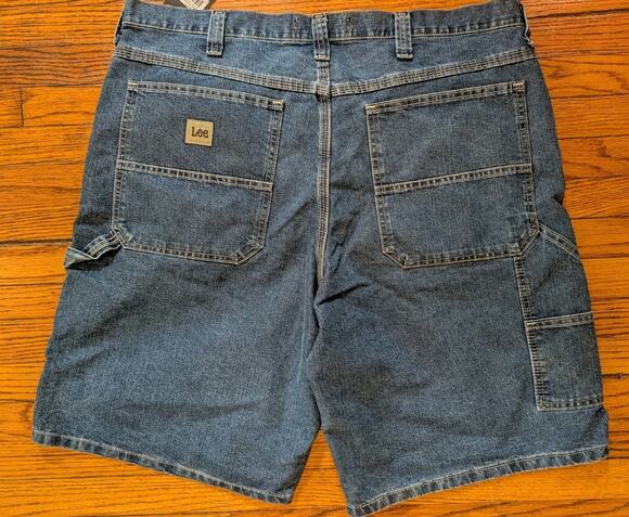 Lee Other - Lee Mens Big & Tall 40 Carpenter Shorts Loose Fit Original Stone Utility Denim